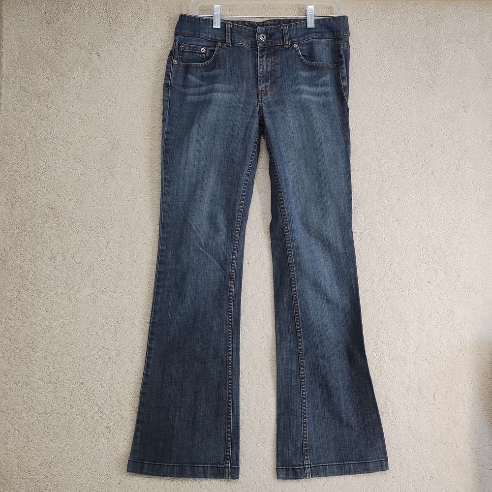 Tommy Hilfiger Jeans Womens 28 Bootcut Flare Wash Stretch Denim Embroidered